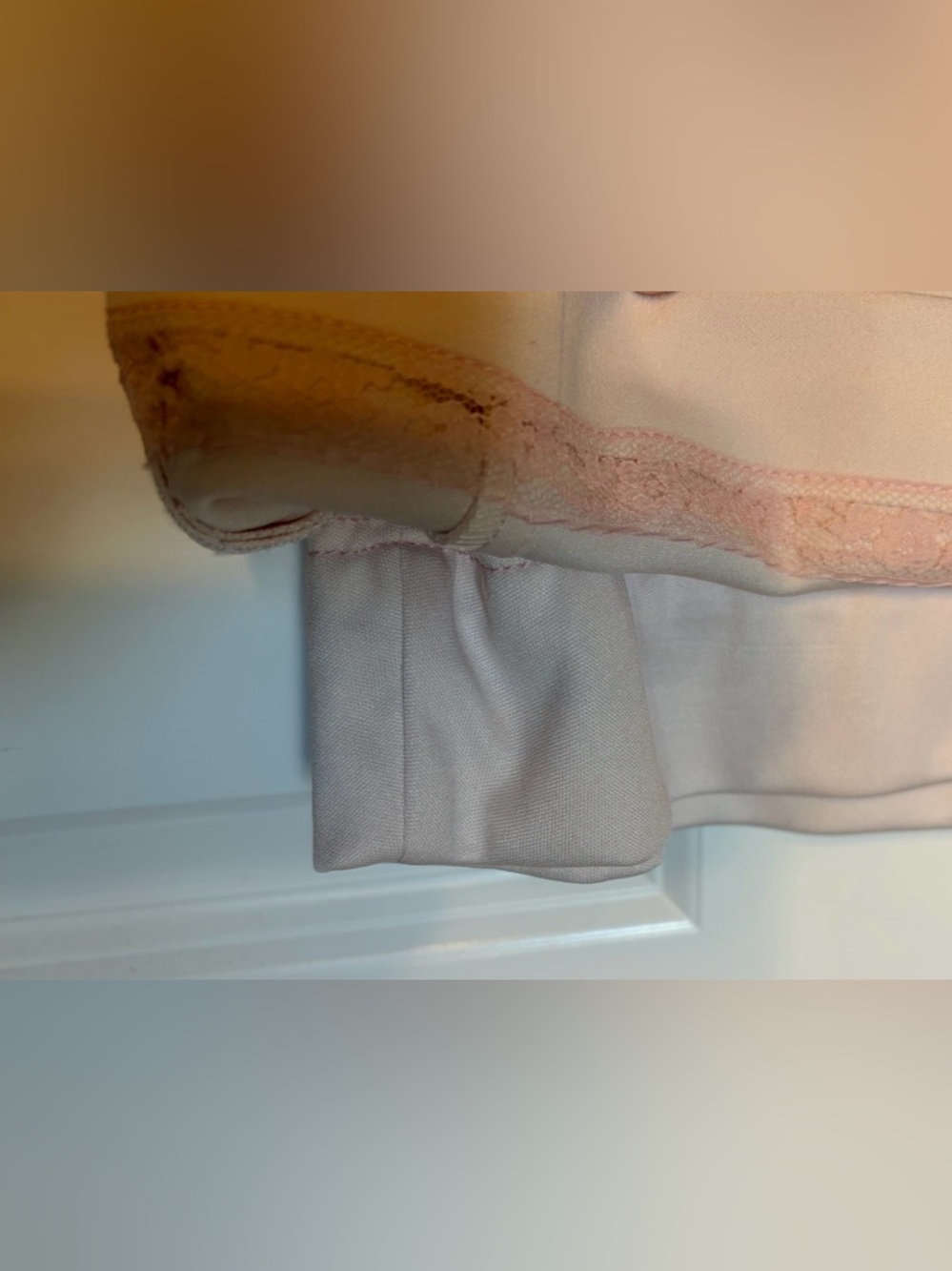Calvin Klein Pastel Pink Sleeveless Dress with Neck Tie - Picture 6 of 9